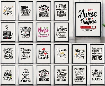 £2.99 • Buy Nurse NHS Doctor Home Decor Prints Posters , Fun Hospital Decoration A4 A3 Art