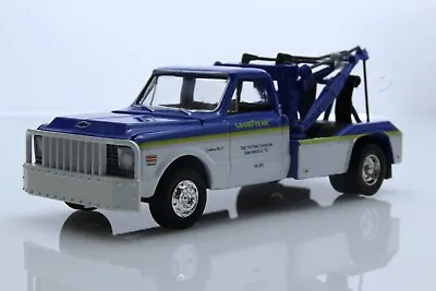 1972 Chevy C-30 Goodyear Tire Wrecker Tow Truck Dually 1:64 Diecast Model Blue • $13.95