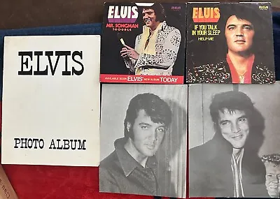 Elvis Presley Photo Album 2 Photos & 2 Picture Sleeves Mid 1970s Vintage • $25