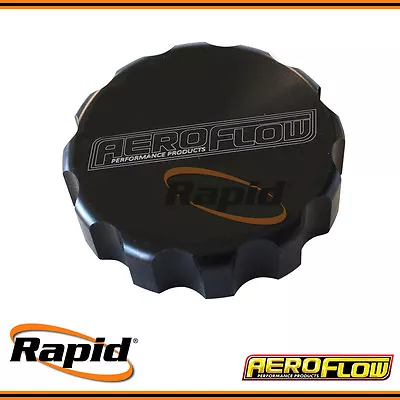 Aeroflow AF463-0042BLK - Large Black Billet Radiator Cap Cover • $28.62