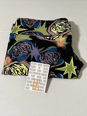 TC LuLaRoe Tall & Curvy Leggings Halloween Multicolor Alien Brain New NWOT • $25