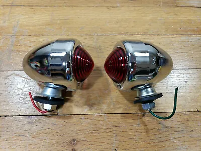 NOS 1970's Vintage Bullet Turn Signal Lights Japan Honda Yamaha Harley Triumph • $29.99