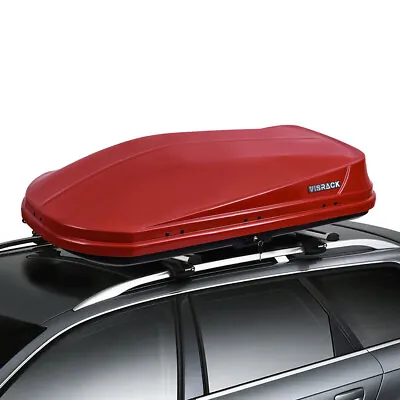 14 Cu. Ft. Rooftop Cargo Box Luggage Carrier W/ Keys Dual-Side Opening New Red • $239