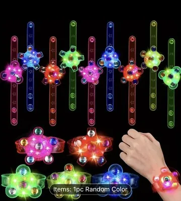 Light Up Your Kids World With The Luminous  Rotary Gyro Watch Bracelet Toy • £5