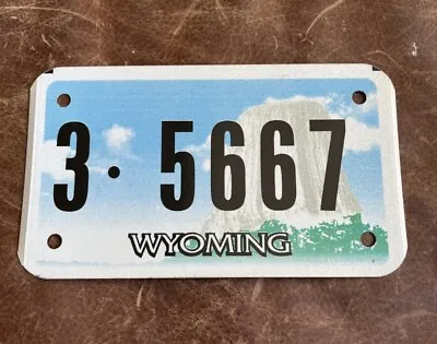 $10.95 • Buy Wyoming  WY 🏍 Motorcycle License Plate Sheridan County Tag 5667