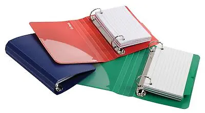 Oxford Index Card Binder With Dividers 3  X 5  Color Will Vary 50 Cards • $7.35