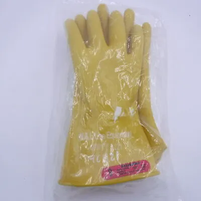 Salisbury Electrical Rubber Gloves Class 0 Low Voltage 11'' Large E011Y/9 • $46.49