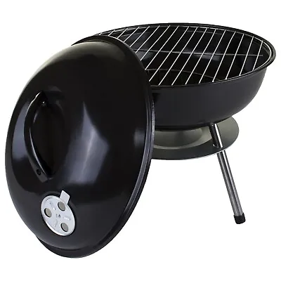 Barbecue Grill Round Outdoor BBQ Charcoal Patio Garden Party Fire BBQ Cooking • £15.95