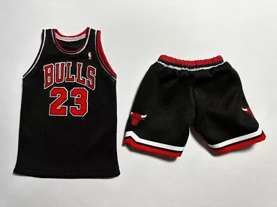 Custom 1/6 Michael Jordan BLACK Figure Jersey  Fit Enterbay Toys • $26.99