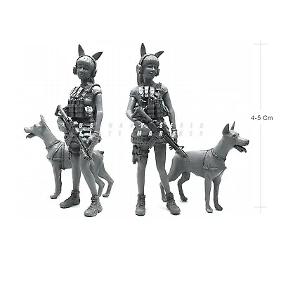 1/35 Female Militia Hunting Dog Hound K9 Resin Model Kit Unassembled Unpainted • $19.62