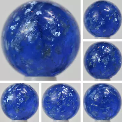 Handmade Blue Mica Marble 11/16 In Polished Germany 1860-1920 S908 • $29.95