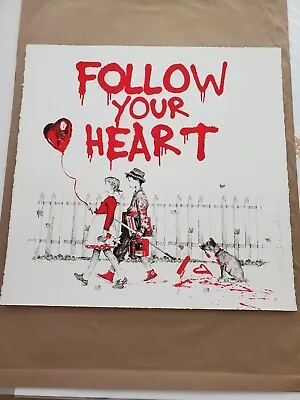 Mr. Brainwash I'm Yours - Follow Your Heart RED Poster Print MINT S/N COA 2022 • $2250