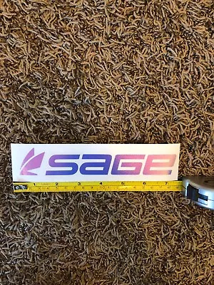 Sage Fly Fishing Decal Sticker Metallic Purple Blue Approx 7.5  • $5.50