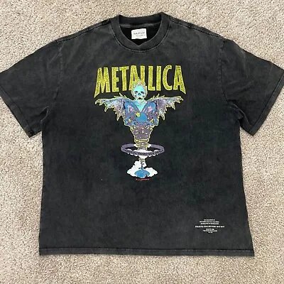 Fear Of God Metallica T Shirt XL Black Gray Short Sleeve Vintage Style FOG • $114.99