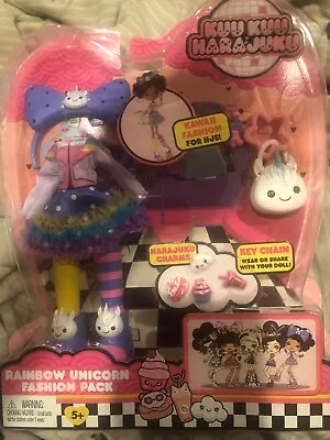 Kuu Kuu Harajuku Rainbow Unicorn Fashion Pack Doll Clothes New In Package • $20
