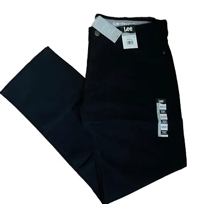Lee Men’s Active Stretch Slim Black Jeans Size 40 X 32 • $24.59