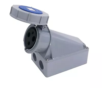 £48.50 • Buy Jce 63a 3 Pin Wall Mounted Socket & Mounting Box 240v Ip67 Weatherproof