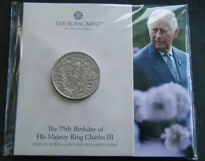 2023 King Charles III 75th Birthday BU £5 Five Pound Coin Pack - In Stock • £15.99