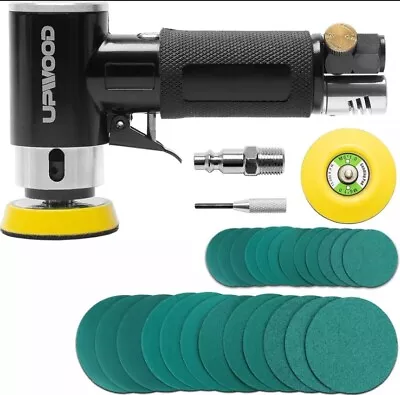 2  3  Mini Orbital Air Sander - Compact Pneumatic Random Orbital Sanding Tool • $36.99