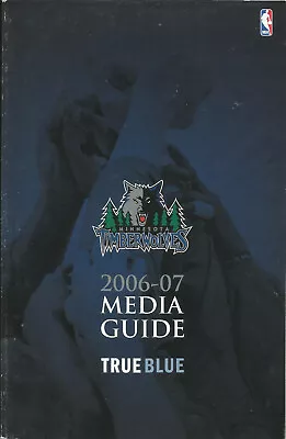 2006-07 Minnesota Timberwolves NBA Basketball Media Guide • $3.49