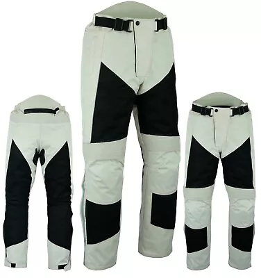 Warrior Motorcycle SUMMER MESH Waterproof Breathable Textile CE ARMOUR Trouser • $105.33