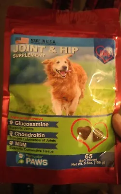 Glucosamine For Dogs - Treats - Joint & Hip Formula With MSM Chondroitin And H • $24.95