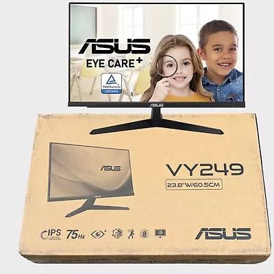 New ASUS VY249HE 23.8” Eye Care Monitor 1080P Full HD 1920x1080 75Hz 1ms • $69.99