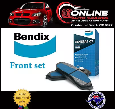 Bendix General CT Front Disc Brake Pads Holden VE VF WM WN V6 V8 DB1765-GCT • $119.90