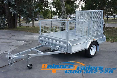 7x5 HOT DIP GALVANISED FULLY WELDED TIPPER BOX TRAILER WITH 1290MM RAMP • $2600