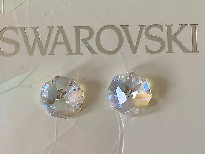 £49.88 • Buy Swarovski Octagon Candlestick 8116 14mm AB B Rainbow 2 Holes, 100 Pcs