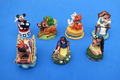 Lenox Disney Thimble Figurines Lot**aladdin Bambi Mickey Mouse Snow White** • $29.95