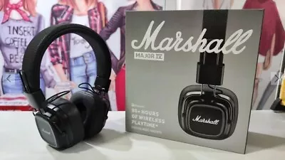 Marshall Major 4 Premium  Black  On-Ear Bluetooth Headphone • $88