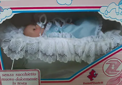 Doll Vintage Sweetheart Celeste With Mini Cradle 7 1/8in - Zanini Zambelli • $28.48