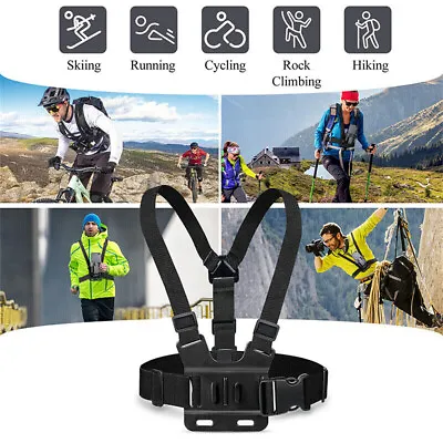 Mobile Phone Chest Mount Harness Strap Holder For IPhone Samsung Gopro 11 10 • $17.70