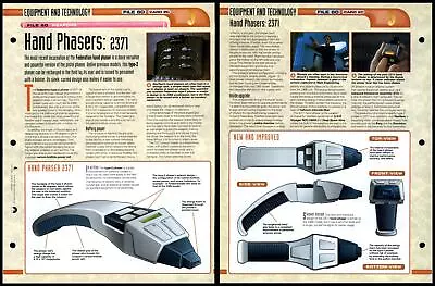 £1.49 • Buy Hand Phasers: 2371 - Weapons - Star Trek Fact File Page