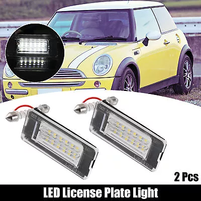 $11.99 • Buy 2pcs LED License Plate Light Number Lamp White Light For Mini Cooper 2007-2015