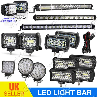 £10.69 • Buy 12V LED Work Light Bar Flood Spot Lights Driving Lamp Offroad Car Truck ATV SUV