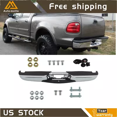 For 1997-2003 Ford F-150/1997-1999 F-250 Steel Chrome Rear Step Bumper Assembly • $244.03