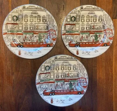 3 Epoch Le Restaurant Christmas Holiday  E120 Salad Plates  (Le Fontaigne) • $40