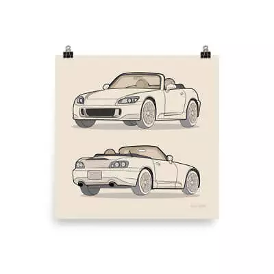 2007 Honda S2000 12 In. X 12 In. Poster • $36