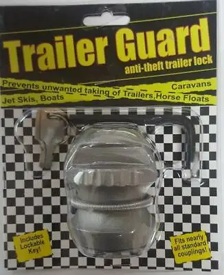 $25 • Buy Coupling Lock Trailer Guard Cop Security Caravan Boat Camper Rv 4wd Jayco Parts