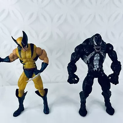 Marvel Legends Icons Venom & Wolverine 12” Action Figure Lot Toy Biz LOOSE Broke • $29.99