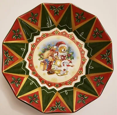 Villeroy & Boch 1748 - Teddy Bear Snowman Christmas Plate - 6.5  • $20