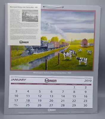 2010 Miner Enterprises Railroad Calendar Mississippi Ralway Under Clearing Skies • $9.99