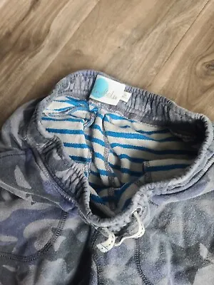 Boys Size 9 Mini Boden Blue Camo Sweat Pants • $4.56