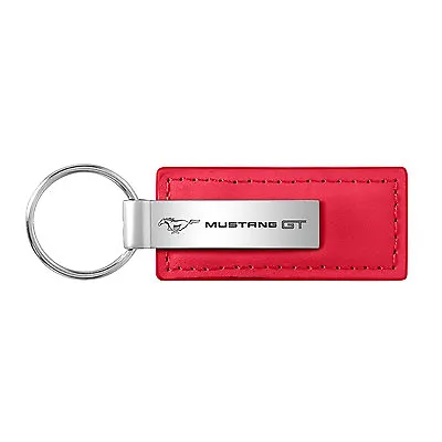 Ford Mustang GT Red Leather Key Chain Keychain Official Licensed • $16.99