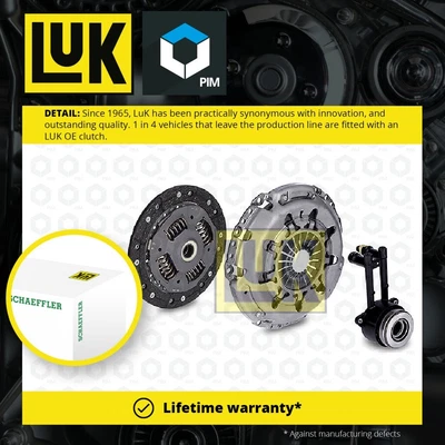 £155.70 • Buy Clutch Kit 3pc (Cover+Plate+CSC) Fits FORD FIESTA Mk5 TDCi 1.4D 01 To 10 210mm