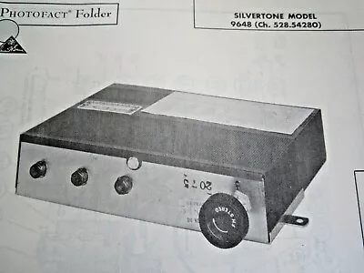 Silvertone 9648 Stereo Multiplex Adapter Photofact • $7.50