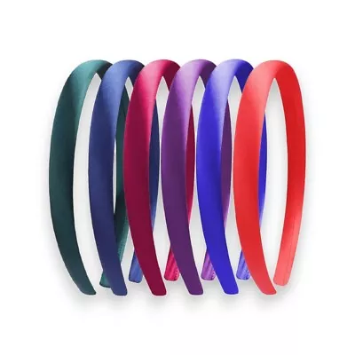 1.5cm Bevelled Satin Feel School Alice Band Hair Headband - Various Colours  • £2.85