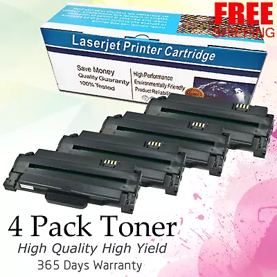 4X MLT-D105L Toner Cartridge For Samsung ML-1910 ML-1915 ML-2525 ML-2525W ML2545 • $55.89